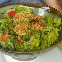 Pounded raw string bean salad A picture of Pounded raw string bean salad.