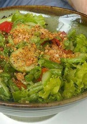 A picture of Pounded raw string bean salad.