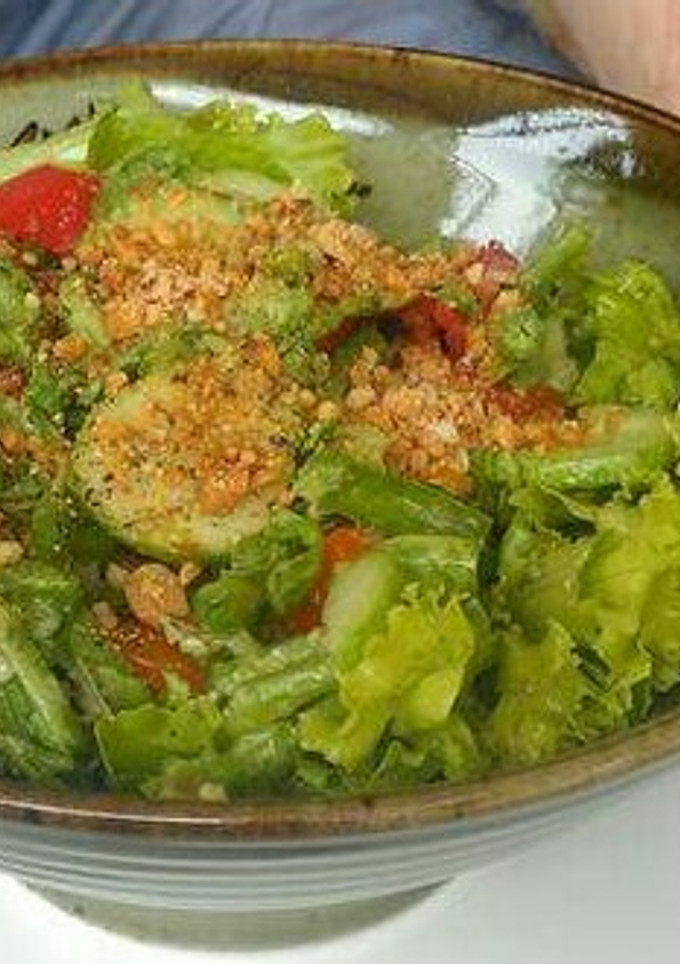 A picture of Pounded raw string bean salad.