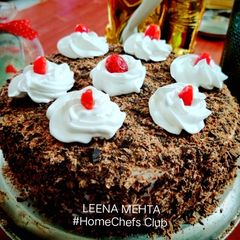 A picture of Eggless Choco Forest Cake.