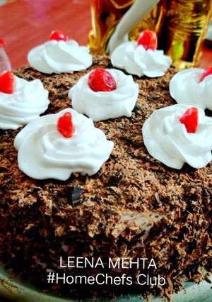 A picture of Eggless Choco Forest Cake.