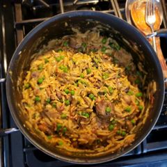 A picture of Creamy Italian orzo.