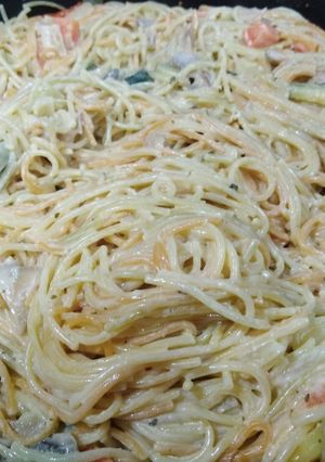 Una foto de Espaguetis Veganos