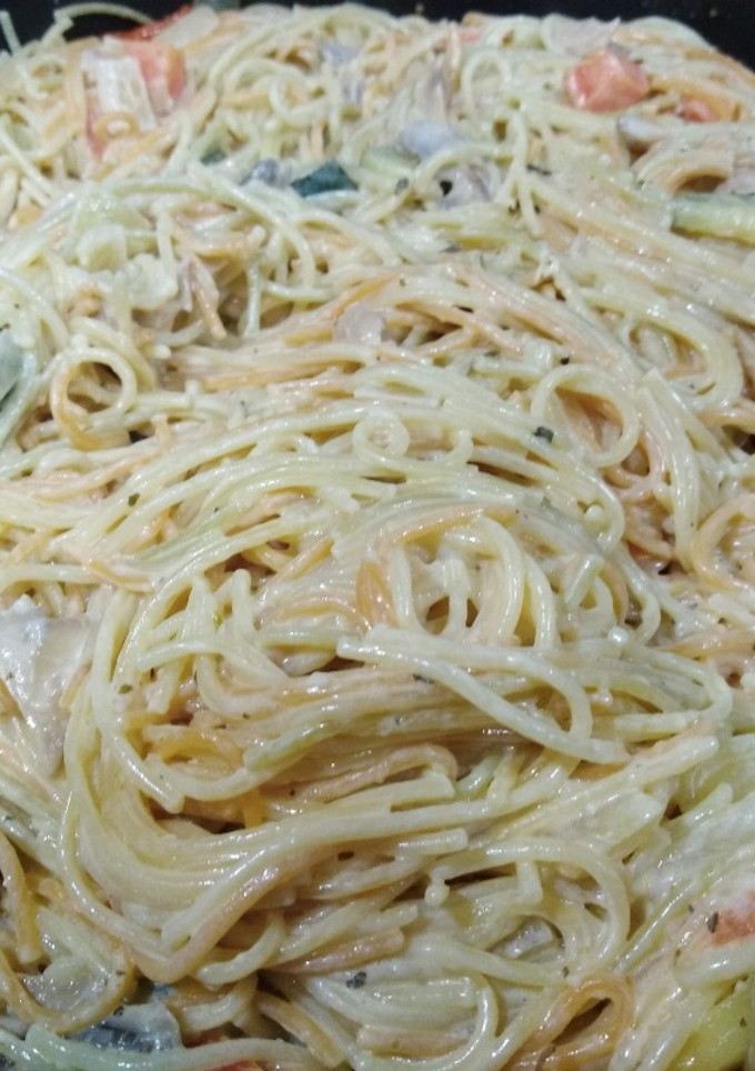 Una foto de Espaguetis Veganos
