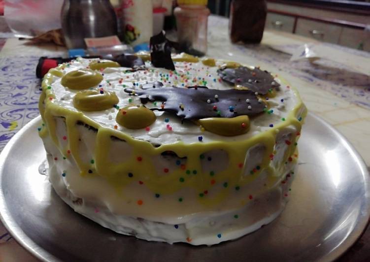 Steps to Prepare Super Quick Homemade Birthday cake