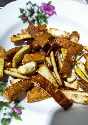 Foto resep #Ide Cemilan Edisi dibuang sayang : Olahan Kulit Roti