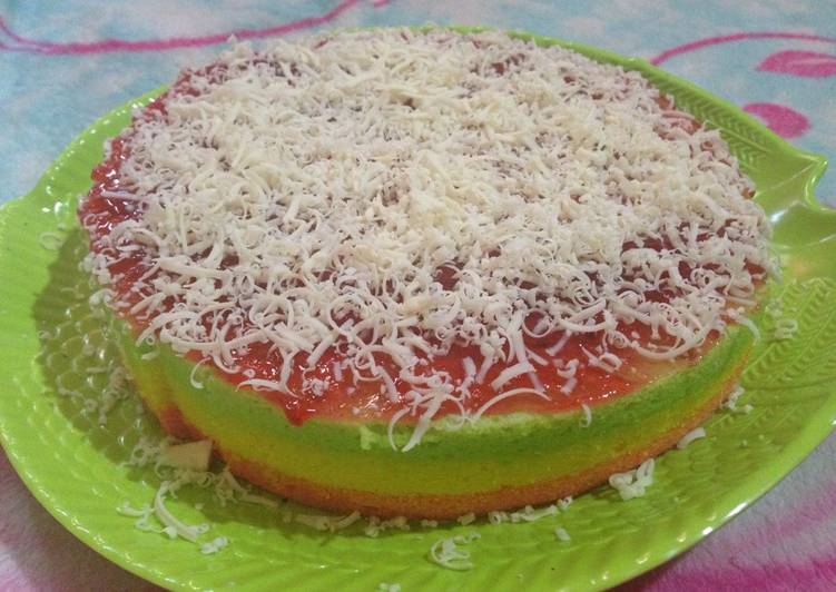 Rainbow Cake putih telur