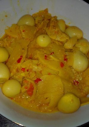 Foto resep Rebung Pedas santan gurih