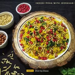 A picture of Indori Poha With Jeeravan Masala (Street Style).