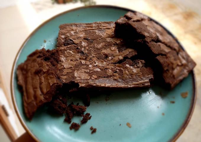 Resep: Fudgy brownies anti gagal Gampang