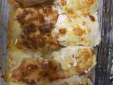 Rollos de pollo rellenos de mozzarela
