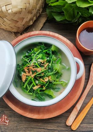 Foto resep 146. Bobor Bayam Praktis (bumbu iris)