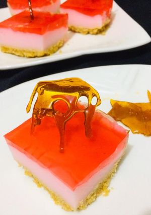 A picture of Custard jelly tart.