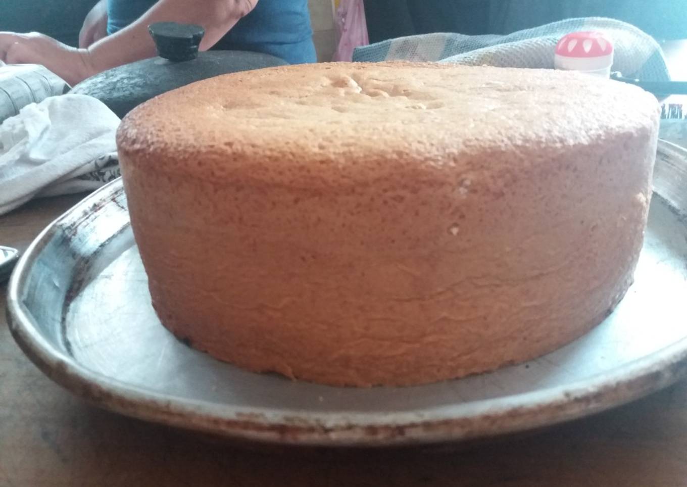 Bizcochuelo alto hecho en lata de dulce de batata 💞