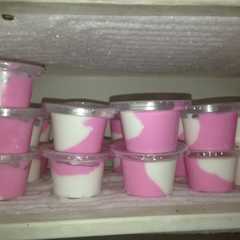 A picture of Es cream susu lembut homemade.