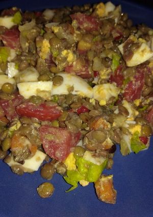 Una foto de Ensalada de lentejas