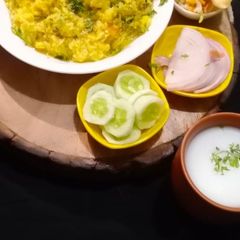 A picture of Kathiyawadi khichdi.