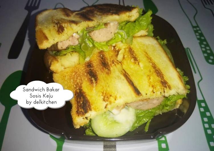 Resep Sandwich Panggang Sosis Keju, Bikin Ngiler