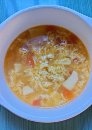 Foto resep Sup Telur Tofu (MPASI 8+)