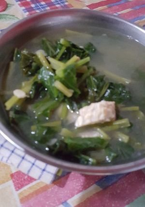 Foto resep Olahan sawi bening plus tempe