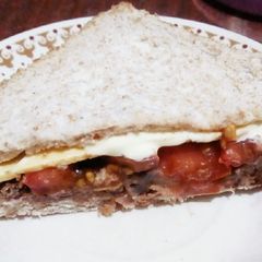 A picture of Bean Patty Sandwich.