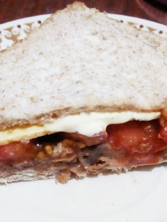 A picture of Bean Patty Sandwich.