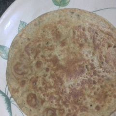 A picture of Leftover moong dal paratha.