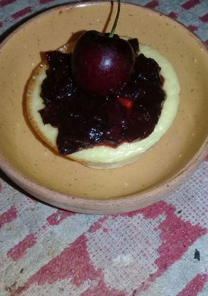 Una foto de Mini cheesecake light sin harina