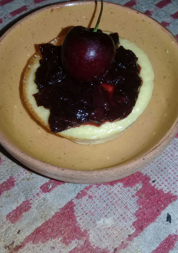 Una foto de Mini cheesecake light sin harina