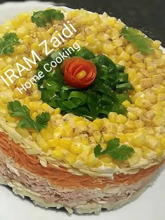 Easy Steps to Prepare 🍝🌽🍅🐟 MIMOSA RUSSIAN SALAD 🐟🍅🌽🍝 the So Delicious Appealing