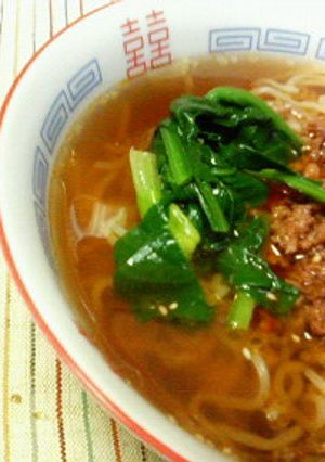 A picture of Fresh Ramen Noodles ☆ Delicious Low-Calorie Tantanmen.