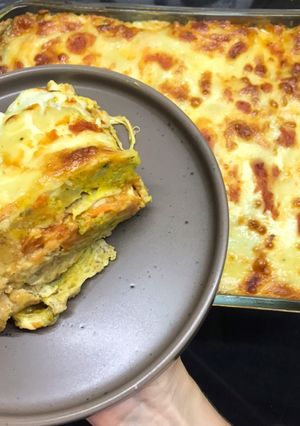 Una foto de Lasagna de verduras!