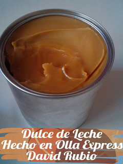 Una foto de Dulce de leche hecho en olla exprés