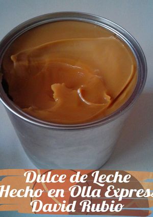 Una foto de Dulce de leche hecho en olla exprés