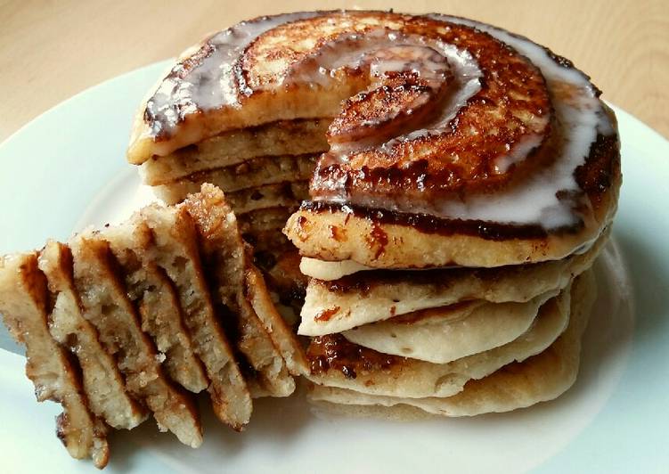 Recipe of Homemade Vickys Cinnamon Roll Pancakes, GF DF EF SF NF