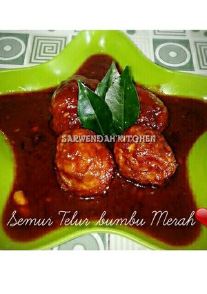 Foto resep Semur Telur bumbu merah❤