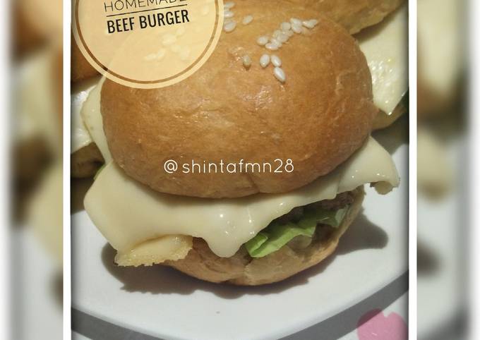 Cara Membuat Homemade Beef Patty Burger Bun Yang Enak