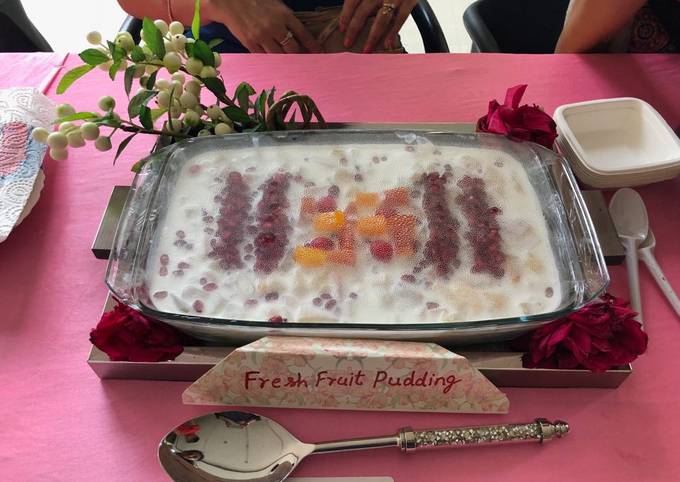 Fresh Fruit Pudding