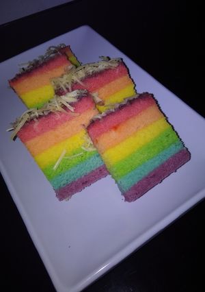 Foto resep Bolu Kukus Pelangi