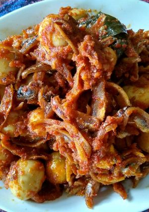 Foto resep Sambal Bajak Telur Puyuh Teri (pr_recookmakananpedas)