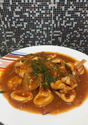 Foto resep Cumi Saos Padang