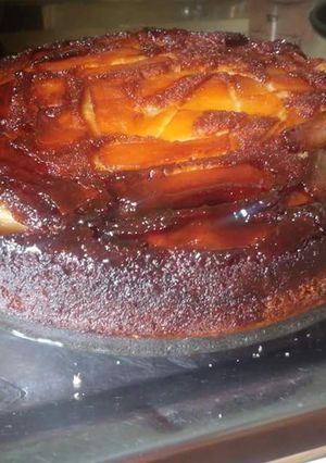 Una foto de Torta invertida de manzanas !!!