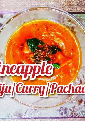 A picture of Pineapple Curry/Gojju/Pachadi.