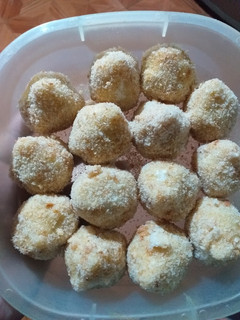 Una foto de Coxinhas de salmón