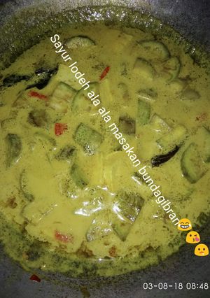 Foto resep Sayur lodeh tahu kuning dan terong hijau