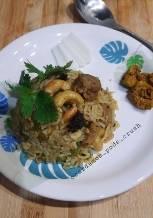 A picture of Veg biryani.