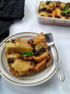 Foto resep Milk Tea Bread Pudding (versi kukus)