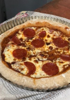 Una foto de Pizza estilo Italiana