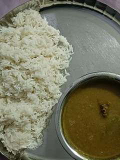 A picture of Dal chawal.