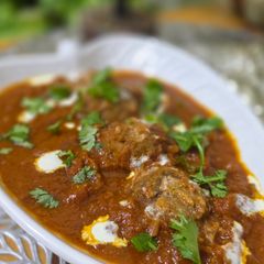 A picture of Raw Banana Kofta Curry.